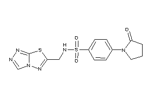 4-(2-ketopyrrolidino)-N-([1,2,4]triazolo[3,4-b][1,3,4]thiadiazol-6-ylmethyl)benzenesulfonamide