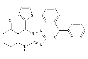 2-(benzhydrylthio)-9-(2-thienyl)-5,6,7,9-tetrahydro-4H-[1,2,4]triazolo[5,1-b]quinazolin-8-one