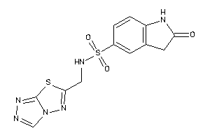 Image of 2-keto-N-([1,2,4]triazolo[3,4-b][1,3,4]thiadiazol-6-ylmethyl)indoline-5-sulfonamide