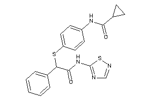 N-[4-[[2-keto-1-phenyl-2-(1,2,4-thiadiazol-5-ylamino)ethyl]thio]phenyl]cyclopropanecarboxamide