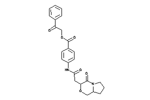 4-[[2-(4-keto-6,7,8,8a-tetrahydro-1H-pyrrolo[2,1-c][1,4]oxazin-3-yl)acetyl]amino]benzoic Acid Phenacyl Ester
