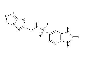 2-keto-N-([1,2,4]triazolo[3,4-b][1,3,4]thiadiazol-6-ylmethyl)-1,3-dihydrobenzimidazole-5-sulfonamide