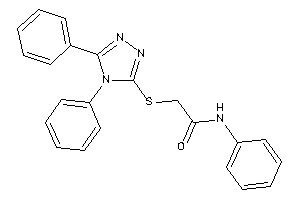 2-[(4,5-diphenyl-1,2,4-triazol-3-yl)thio]-N-phenyl-acetamide