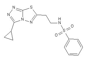 N-[2-(3-cyclopropyl-[1,2,4]triazolo[3,4-b][1,3,4]thiadiazol-6-yl)ethyl]benzenesulfonamide