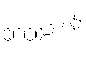 N-(6-benzyl-5,7-dihydro-4H-thieno[2,3-c]pyridin-2-yl)-2-(1H-1,2,4-triazol-5-ylthio)acetamide