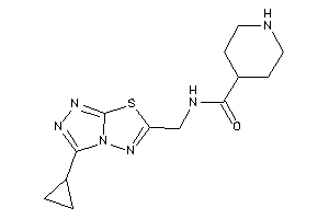 Image of N-[(3-cyclopropyl-[1,2,4]triazolo[3,4-b][1,3,4]thiadiazol-6-yl)methyl]isonipecotamide
