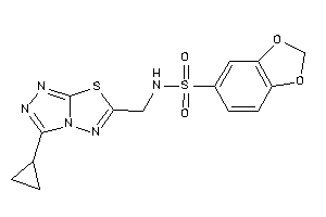 N-[(3-cyclopropyl-[1,2,4]triazolo[3,4-b][1,3,4]thiadiazol-6-yl)methyl]-1,3-benzodioxole-5-sulfonamide