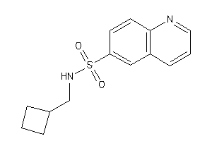 N-(cyclobutylmethyl)quinoline-6-sulfonamide