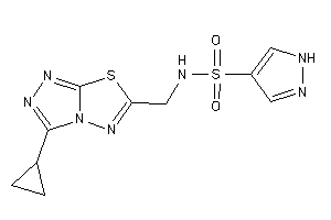 Image of N-[(3-cyclopropyl-[1,2,4]triazolo[3,4-b][1,3,4]thiadiazol-6-yl)methyl]-1H-pyrazole-4-sulfonamide