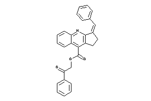 Image of 3-benzal-1,2-dihydrocyclopenta[b]quinoline-9-carboxylic Acid Phenacyl Ester