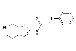 Image of 2-(phenylthio)-N-(4,5,6,7-tetrahydrothieno[2,3-c]pyridin-2-yl)acetamide