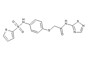 N-(1,2,4-thiadiazol-5-yl)-2-[[4-(2-thienylsulfonylamino)phenyl]thio]acetamide