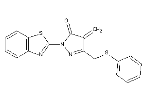 2-(1,3-benzothiazol-2-yl)-4-methylene-5-[(phenylthio)methyl]-2-pyrazolin-3-one
