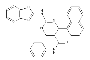 Image of 2-(1,3-benzoxazol-2-ylamino)-4-(1-naphthyl)-N-phenyl-1,4-dihydropyrimidine-5-carboxamide