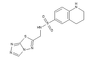 Image of N-([1,2,4]triazolo[3,4-b][1,3,4]thiadiazol-6-ylmethyl)-1,2,3,4-tetrahydroquinoline-6-sulfonamide