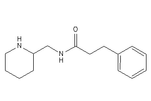 3-phenyl-N-(2-piperidylmethyl)propionamide