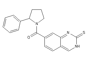 (2-phenylpyrrolidino)-(2-thioxo-3H-quinazolin-7-yl)methanone