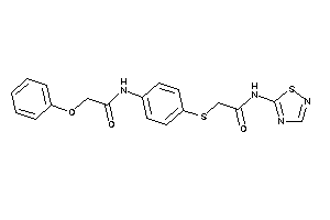 Image of N-[4-[[2-keto-2-(1,2,4-thiadiazol-5-ylamino)ethyl]thio]phenyl]-2-phenoxy-acetamide