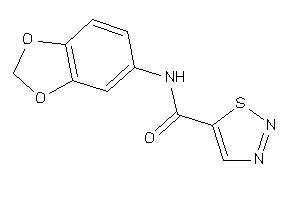 N-(1,3-benzodioxol-5-yl)thiadiazole-5-carboxamide