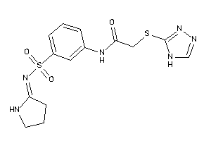 N-[3-(pyrrolidin-2-ylideneamino)sulfonylphenyl]-2-(4H-1,2,4-triazol-3-ylthio)acetamide