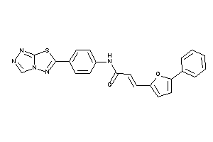3-(5-phenyl-2-furyl)-N-[4-([1,2,4]triazolo[3,4-b][1,3,4]thiadiazol-6-yl)phenyl]acrylamide