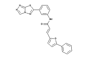Image of 3-(5-phenyl-2-furyl)-N-[3-([1,2,4]triazolo[3,4-b][1,3,4]thiadiazol-6-yl)phenyl]acrylamide