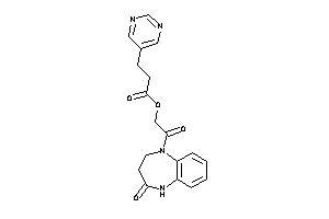 Image of 3-(5-pyrimidyl)propionic Acid [2-keto-2-(4-keto-3,5-dihydro-2H-1,5-benzodiazepin-1-yl)ethyl] Ester