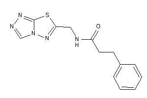 Image of 3-phenyl-N-([1,2,4]triazolo[3,4-b][1,3,4]thiadiazol-6-ylmethyl)propionamide