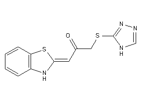 Image of 1-(3H-1,3-benzothiazol-2-ylidene)-3-(4H-1,2,4-triazol-3-ylthio)acetone