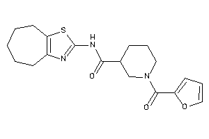 Image of 1-(2-furoyl)-N-(5,6,7,8-tetrahydro-4H-cyclohepta[d]thiazol-2-yl)nipecotamide