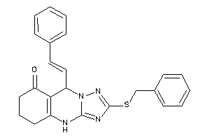 2-(benzylthio)-9-styryl-5,6,7,9-tetrahydro-4H-[1,2,4]triazolo[5,1-b]quinazolin-8-one
