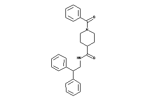 1-benzoyl-N-(2,2-diphenylethyl)isonipecotamide