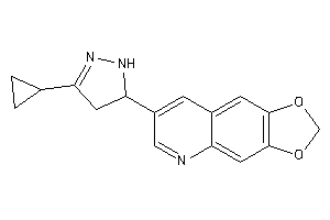 7-(5-cyclopropyl-2-pyrazolin-3-yl)-[1,3]dioxolo[4,5-g]quinoline
