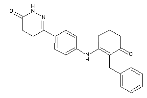 3-[4-[(2-benzyl-3-keto-cyclohexen-1-yl)amino]phenyl]-4,5-dihydro-1H-pyridazin-6-one
