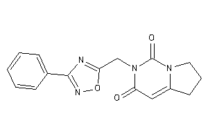 2-[(3-phenyl-1,2,4-oxadiazol-5-yl)methyl]-6,7-dihydro-5H-pyrrolo[2,1-f]pyrimidine-1,3-quinone