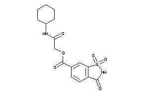 Image of 1,1,3-triketo-1,2-benzothiazole-6-carboxylic Acid [2-(cyclohexylamino)-2-keto-ethyl] Ester
