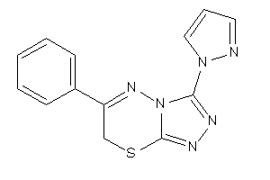 Image of 6-phenyl-3-pyrazol-1-yl-7H-[1,2,4]triazolo[3,4-b][1,3,4]thiadiazine