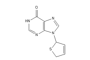 Image of 9-(2,5-dihydrothiophen-2-yl)hypoxanthine