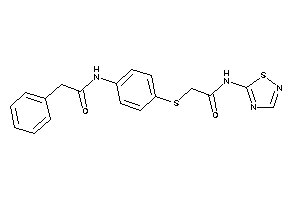 Image of 2-[[4-[(2-phenylacetyl)amino]phenyl]thio]-N-(1,2,4-thiadiazol-5-yl)acetamide