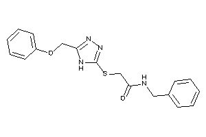 N-benzyl-2-[[5-(phenoxymethyl)-4H-1,2,4-triazol-3-yl]thio]acetamide