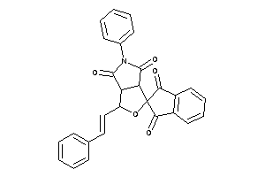 Image of 5-phenyl-1-styryl-spiro[3a,6a-dihydro-1H-furo[3,4-c]pyrrole-3,2'-indane]-1',3',4,6-diquinone