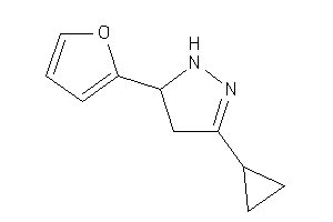 Image of 3-cyclopropyl-5-(2-furyl)-2-pyrazoline