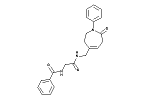 N-[2-keto-2-[(7-keto-1-phenyl-3,6-dihydro-2H-azepin-4-yl)methylamino]ethyl]benzamide