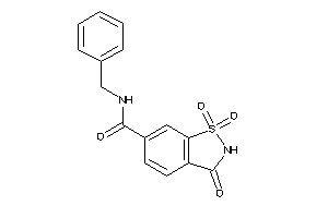 N-benzyl-1,1,3-triketo-1,2-benzothiazole-6-carboxamide