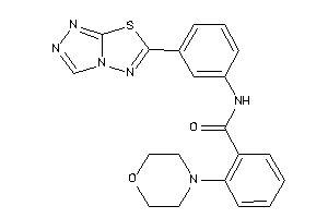 Image of 2-morpholino-N-[3-([1,2,4]triazolo[3,4-b][1,3,4]thiadiazol-6-yl)phenyl]benzamide