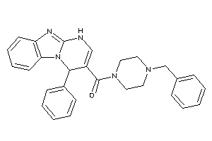 Image of (4-benzylpiperazino)-(4-phenyl-1,4-dihydropyrimido[1,2-a]benzimidazol-3-yl)methanone