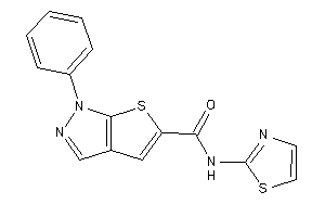 1-phenyl-N-thiazol-2-yl-thieno[2,3-c]pyrazole-5-carboxamide