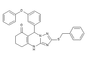 2-(benzylthio)-9-(3-phenoxyphenyl)-5,6,7,9-tetrahydro-4H-[1,2,4]triazolo[5,1-b]quinazolin-8-one