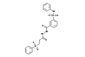 3-[(3-besylpropanoylamino)carbamoyl]-N-phenyl-benzenesulfonamide