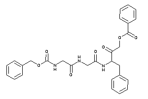 Benzoic Acid [3-[[2-[[2-(benzyloxycarbonylamino)acetyl]amino]acetyl]amino]-2-keto-4-phenyl-butyl] Ester